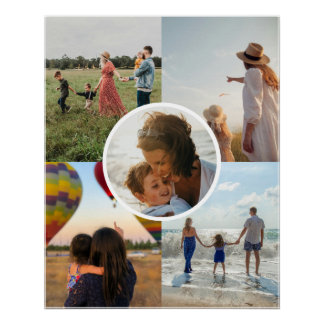 Photo collage for special moments poster