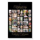 Photo Collage Funeral Celebration of Life Welcome