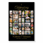 Photo Collage Funeral Celebration of Life Welcome