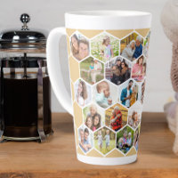 Photo Collage Geometric Hexagon 28 Picture Tall