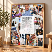 Photo Collage Gift for Best Friend Definition 