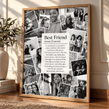Photo Collage Gift for Best Friend Definition 