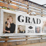 Photo Collage Graduate Class of 2023 Banner<br><div class="desc">It's time to get those photos off your phone and on display where everyone can enjoy the memories with this trendy graduation photo collage design. You can add your grad's name and amend the year of graduation if required.</div>