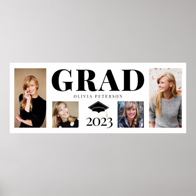 Photo Collage Graduate Class of 2023 Poster (Front)