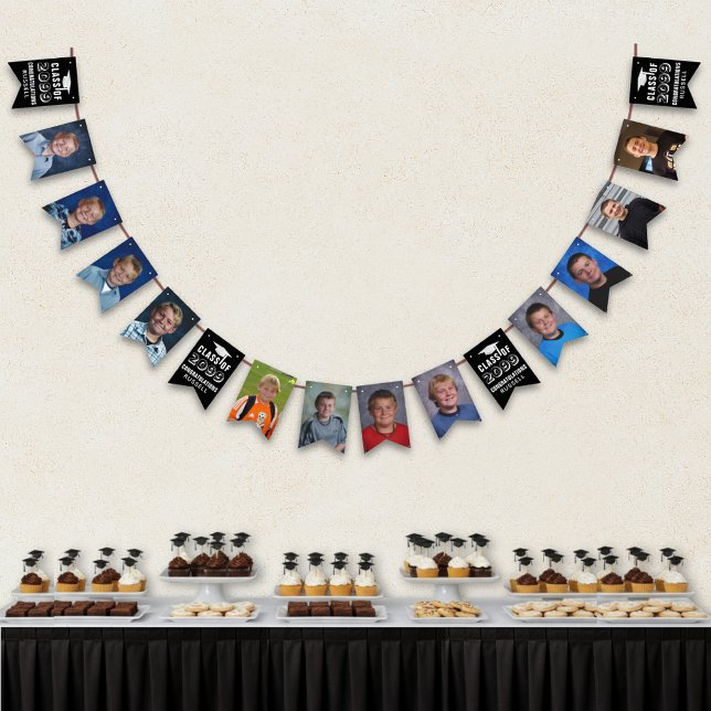 Photo Collage Graduation CLASS OF Black Bunting (Creator Uploaded)