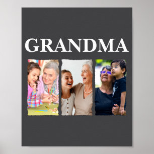 Photo Collage Grandma D Family _1  Poster