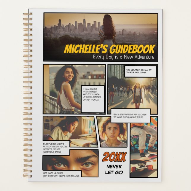 Photo Collage Guide for Girls: Graphic Novel Comic Planner (Front)