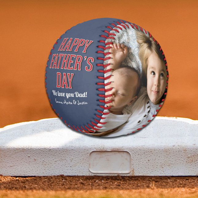 Photo Collage Happy Father's Day Baseball (Creator Uploaded)