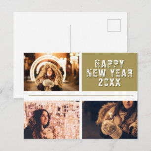 Photo Collage Happy New year 2023 Postcard