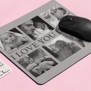 Photo collage 'I LOVE YOU DADDY' Mouse Pad