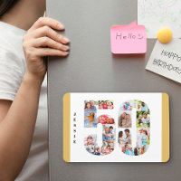 Photo Collage in Number 50 - 50th Birthday Neutral