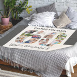 Photo Collage in Number 60 Shape for 60th Birthday Sherpa Blanket<br><div class="desc">Create your own photo blanket for a unique 60th birthday gift. The photo collage is made up of your favourite photos, into the shape of a number 60. The template is set up ready for you to add your photographs as well as edit (or delete) the wording. The sample wording...</div>