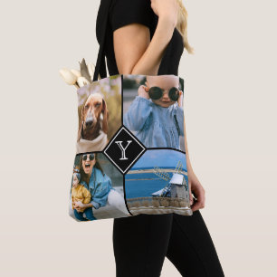 Photo Collage, Initial Monogram Favourite Things Tote Bag