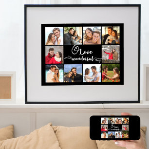 Photo Collage Love is a Wonderful Thing 10 Picture Poster