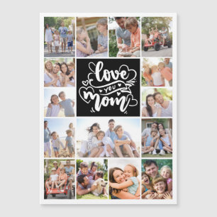 Photo Collage Love You Mum 15 Pictures Card