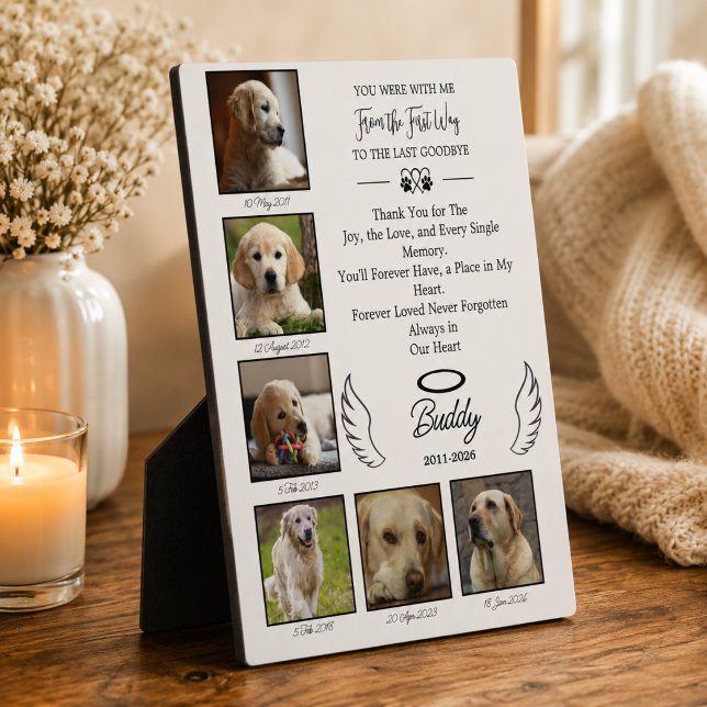 Photo Collage Memorial Pet Remembrance Keepsake  Plaque (Creator Uploaded)