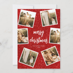 Photo Collage Merry Christmas Holiday Card