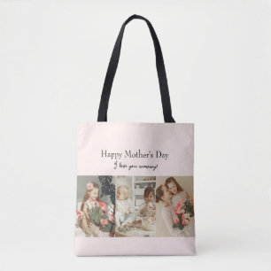 Photo Collage & Message - Personalised Gift    Tote Bag