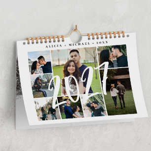 Photo collage modern create your own template calendar