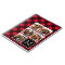 Photo Collage - Monogram Red Black Buffalo Plaid