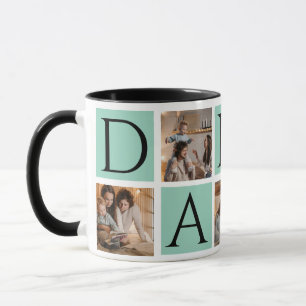 Photo Collage Mug – 5Photos Perfect Father's Day