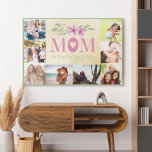 Photo Collage - Mum the Heart of the Family Canvas Print<br><div class="desc">Beautiful canvas for mum, customised with 8 of your favourite photos. The photo template is set up for you to add 8 pictures working clockwise from the top right. Your photos frame a pretty mum quote which reads "MOM the heart of the family". A sweet heart is set in the...</div>