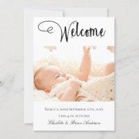 Photo collage new baby welcome birth