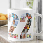 Photo Collage Number 22 - 22nd Birthday Gift Large Coffee Mug<br><div class="desc">Personalised Giant Mug for 22nd Birthday gift. Create your own photo collage using your favourite photos. Your photographs will automatically display in the shape of the number 22 on both sides of the mug. The photo collage holds a mixture of square, portrait and landscape pictures to give you good flexibility...</div>