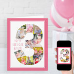 Photo Collage Number 3 Girl's 3rd Birthday Card<br><div class="desc">Unique and personalised 3rd birthday photo card for a little girl. The photo template is set up for you to add your favourite pictures to this number 3 photo collage plus an extra special photo inside. You can also add her name to the front and customise the birthday greeting inside....</div>
