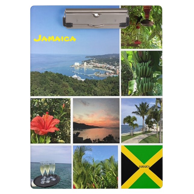 Photo Collage of Jamaica  Clipboard (Front)