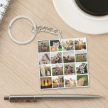 Photo Collage Personalised Family<br><div class="desc">Simply add your photos for a custom family collage keychain.</div>