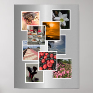 Photo Collage Picture Frame Design Poster