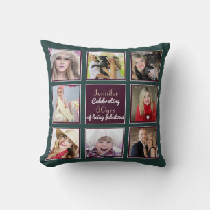 Photo Collage Pillow - Square Photos - Instagram