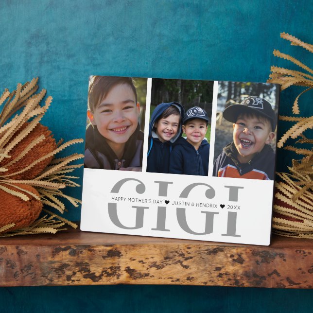 Photo Collage Plaque | Gigi | Mother's Day (Side)