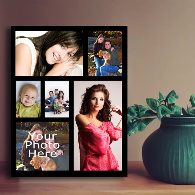 Photo Collage Print, Six Pictures Print (six photo custom picture collage print)