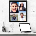 Photo Collage Put Your Face On a Poster<br><div class="desc">Need some wall art that's truly you? This poster is perfect for customising with photos of your own face or any photos. It has an all over collage print that's ready to be customised with up to 4 photos. The collage is best suited to vertical orientated or portrait orientated photos....</div>