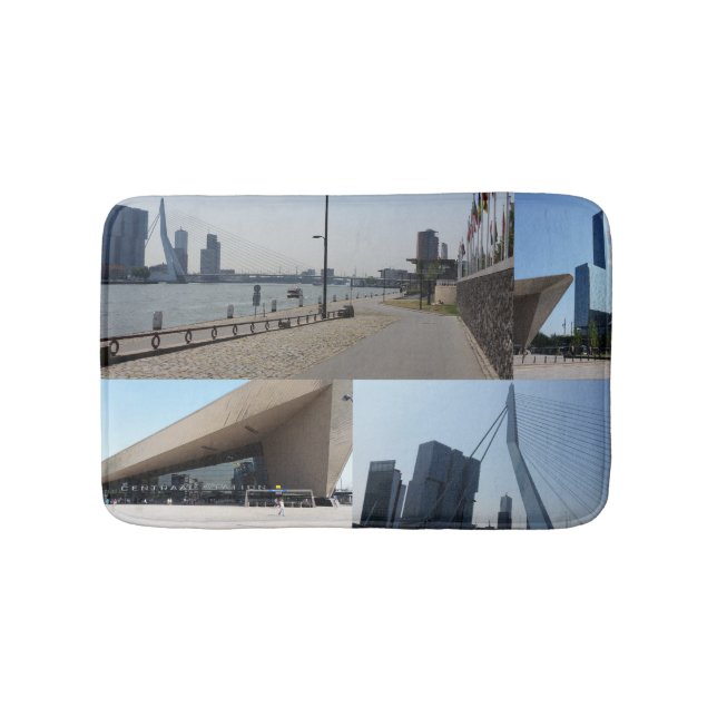 Photo collage Rotterdam 4 Bath Mat (Front)