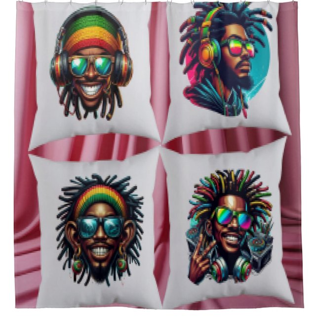 Photo Collage  Shower Curtain (Front)