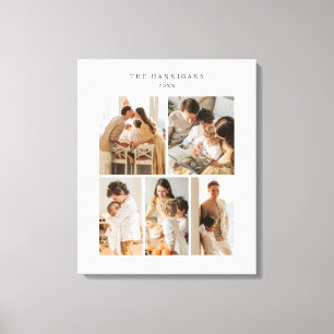 Photo Collage Simple Elegant Modern Canvas Print