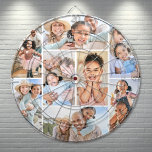 Photo Collage Simple Elegant Picture Dartboard<br><div class="desc">This personalised dart board features a simple 8-photo collage, making it a fun and meaningful keepsake for any occasion. Each photo slot lets you showcase favourite memories—whether it’s family moments, vacation shots, friends, pets, or anything else that brings a smile. A great gift for Father’s Day, Mother’s Day, birthdays, Christmas,...</div>