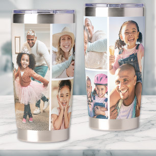 Photo Collage Simple Elegant Picture Insulated Tumbler