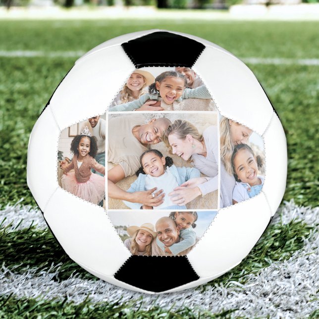 Photo Collage Simple Elegant Picture Soccer Ball (Photo Collage Simple Elegant Picture Soccer Ball)