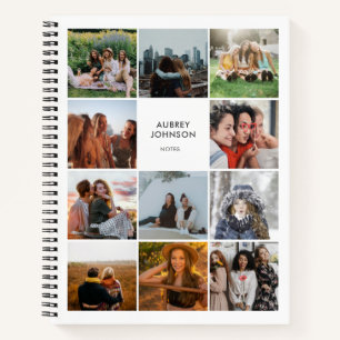Photo Collage Simple Modern Notebook