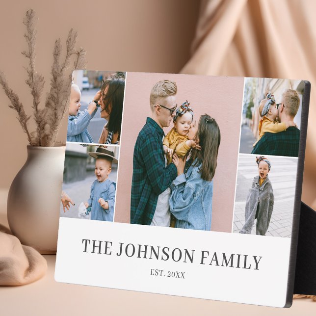 Photo Collage Simple Modern Plaque (Creator Uploaded)