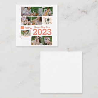 Photo Collage Square Business Card