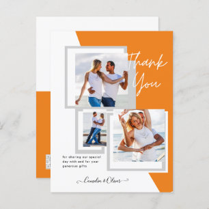 Photo Collage THANK YOU Wedding/Baby/Graduate/ANY Postcard