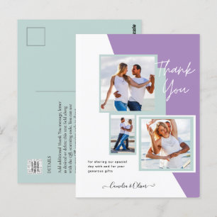 Photo Collage THANK YOU Wedding/Baby/Graduate/ANY Postcard