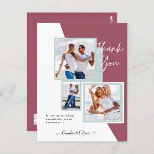 Photo Collage THANK YOU Wedding/Baby/Graduate/ANY Postcard