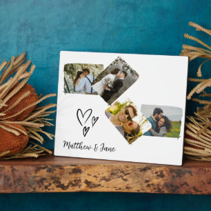 Photo Collage Unique Gift for Couple Wedding  Plaque