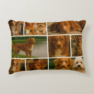 Photo Collage Unique Personalised 9 Photo Decorative Cushion